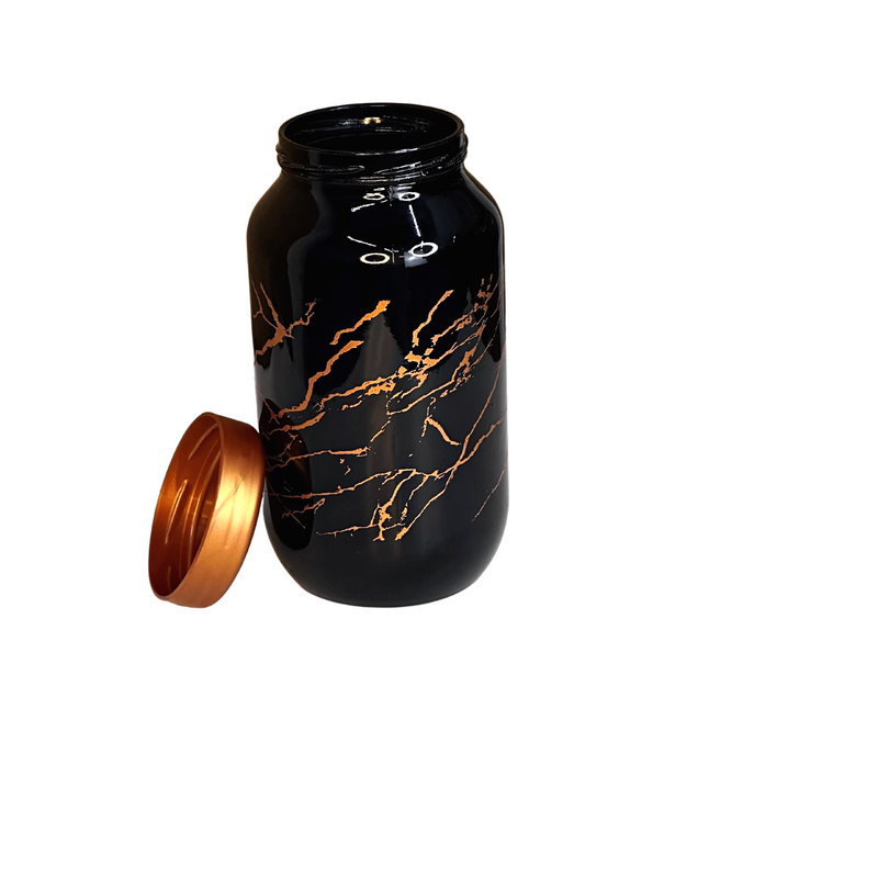 50 OZ MARBLE GLASS CANSITER
