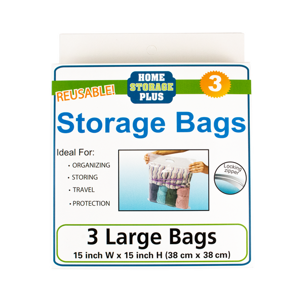 3PK Storage Bags - Large Bags (15" x 15")