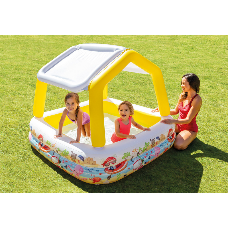 Sun Shade Inflatable Kiddie Pool