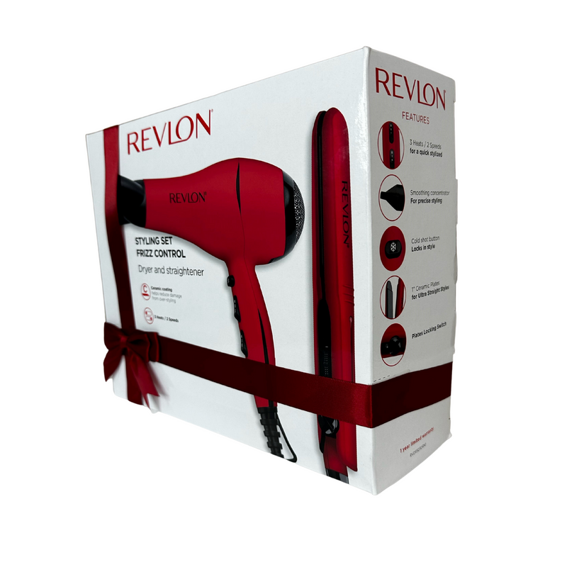 Hair dryer and straightener set 2