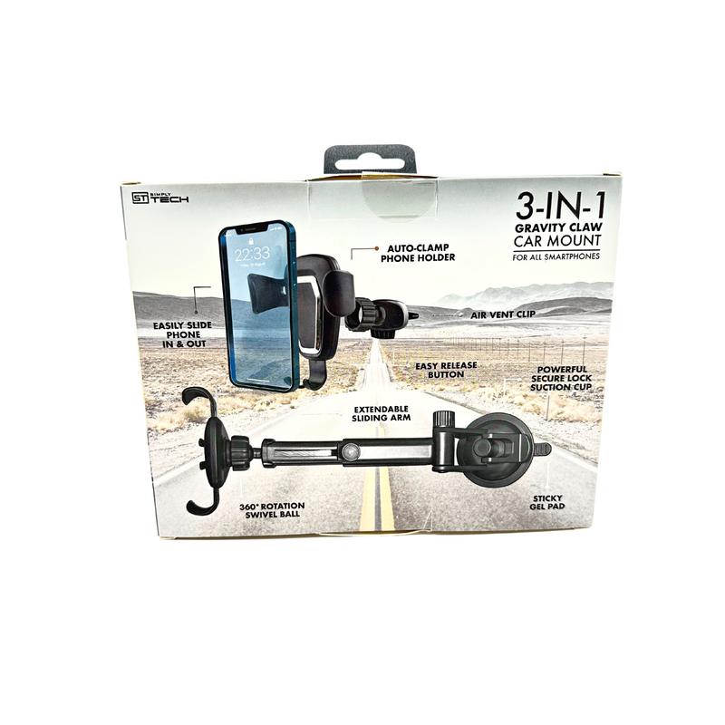Gravity claw car mount