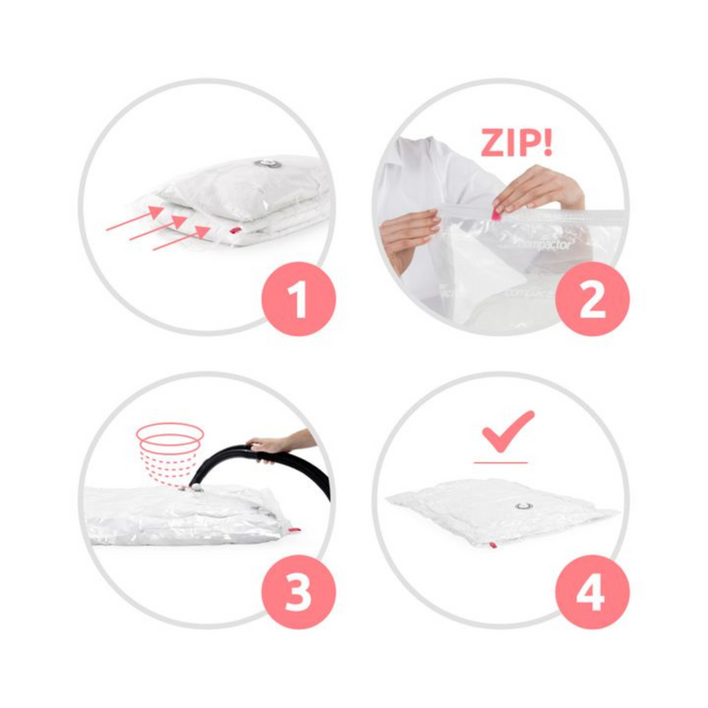 Vacuum Storage Bags - Medium & Large (2pcs.)