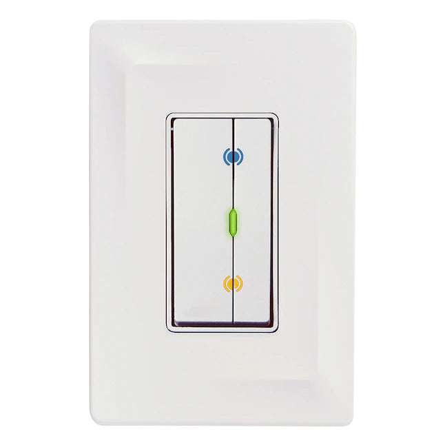 Single-Pole Smart Illuminated Decorator Light Dimmer with Wall Plate