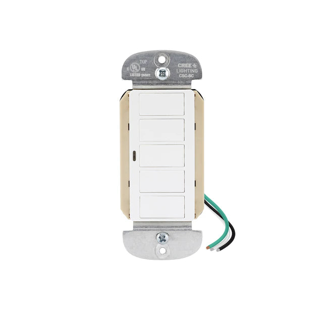 Single-Pole Smart Illuminated Decorator Light Dimmer with Wall Plate