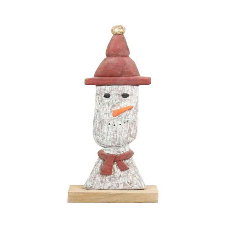 XMAS Wooden Figure - Snowman