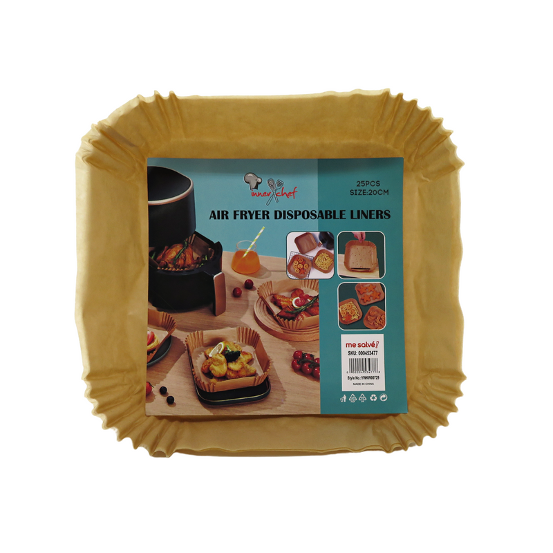 Squared Air Fryer Disposable Liners - 25pcs
