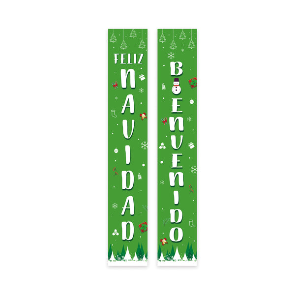 Xmas Backdrop - Feliz Navidad & Bienvenido