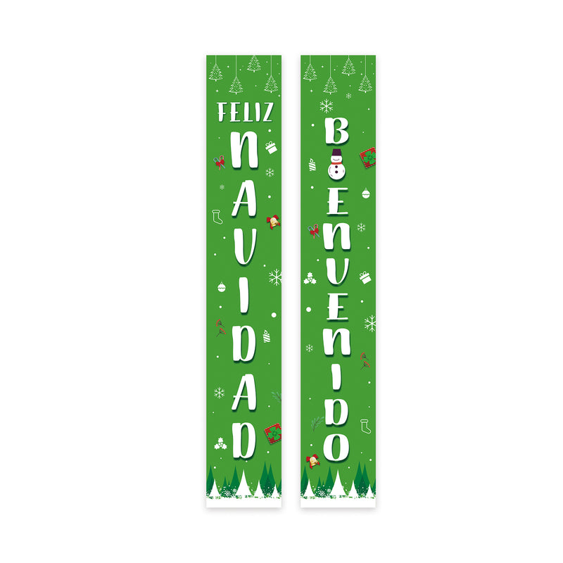 Xmas Backdrop - Feliz Navidad & Bienvenido