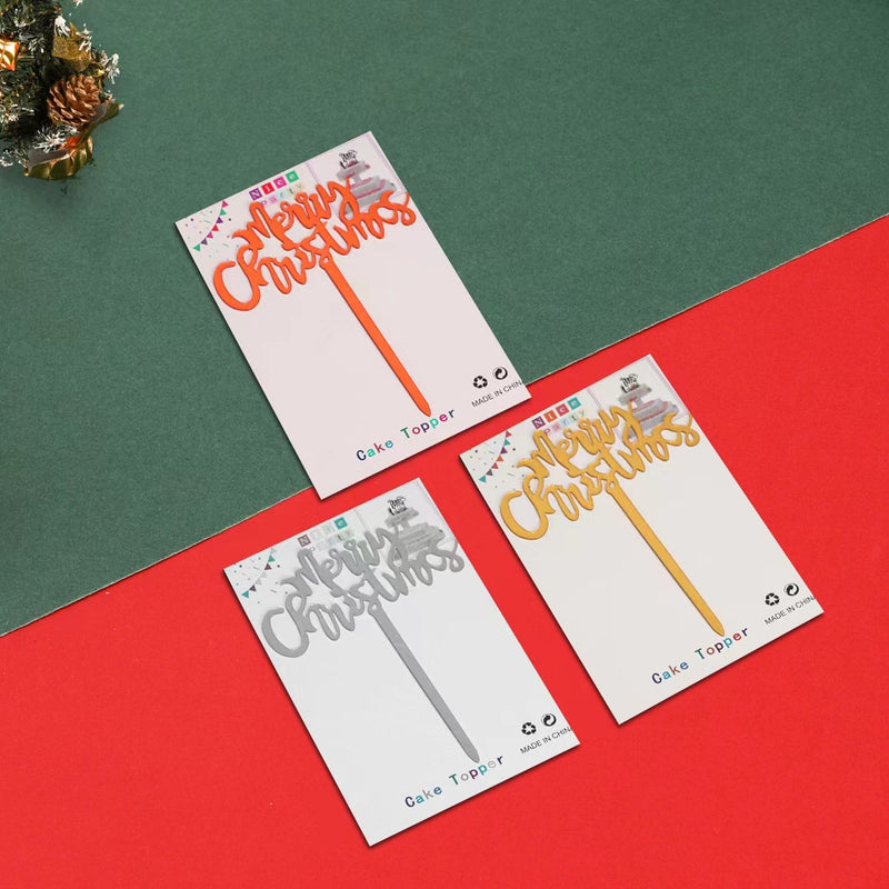 Christmas cake topper