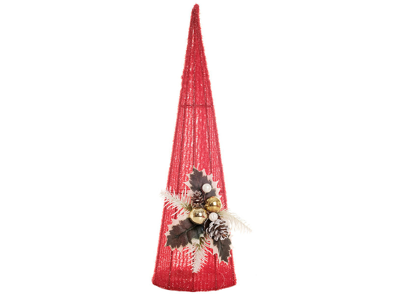 XMAS Deco Cone Tree - Red