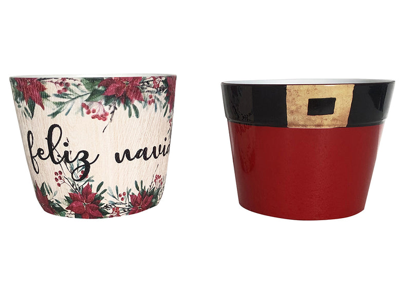 XMAS Deco Flower Pot