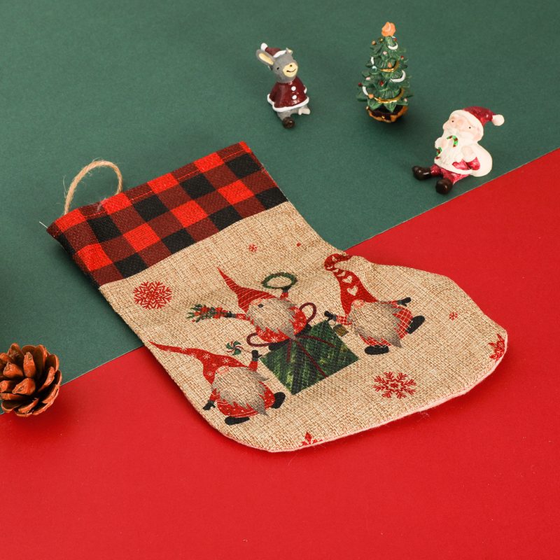 Polyester Christmas Giftbag - Gnomes