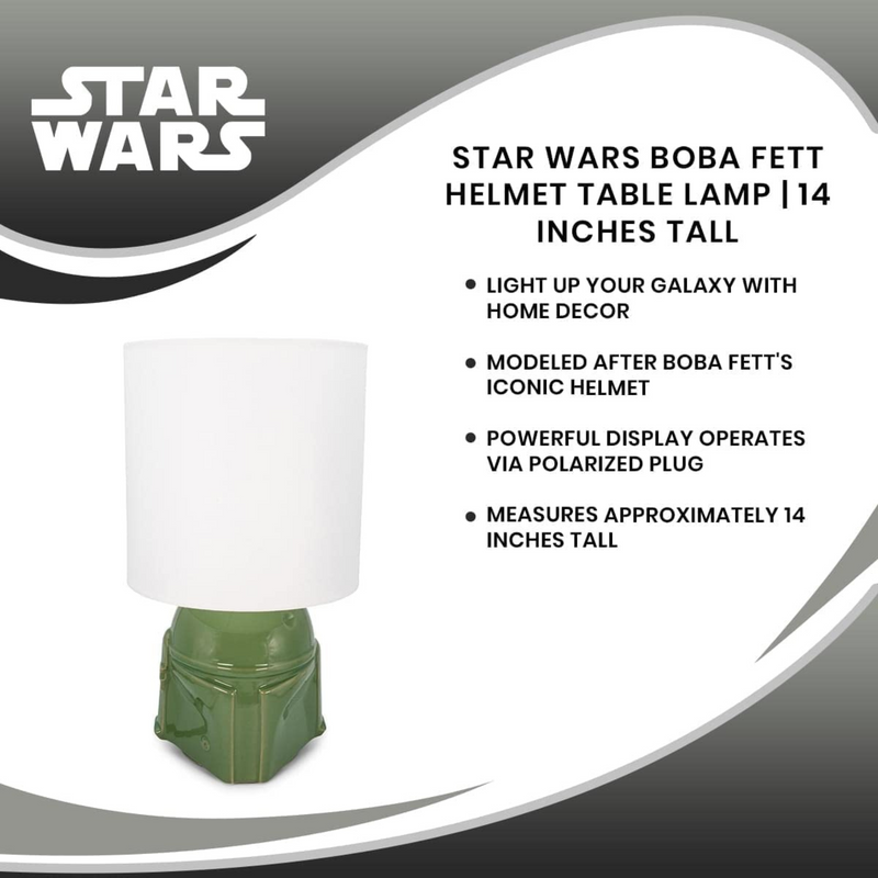 Star Wars Boba Fett Helmet Table Lamp