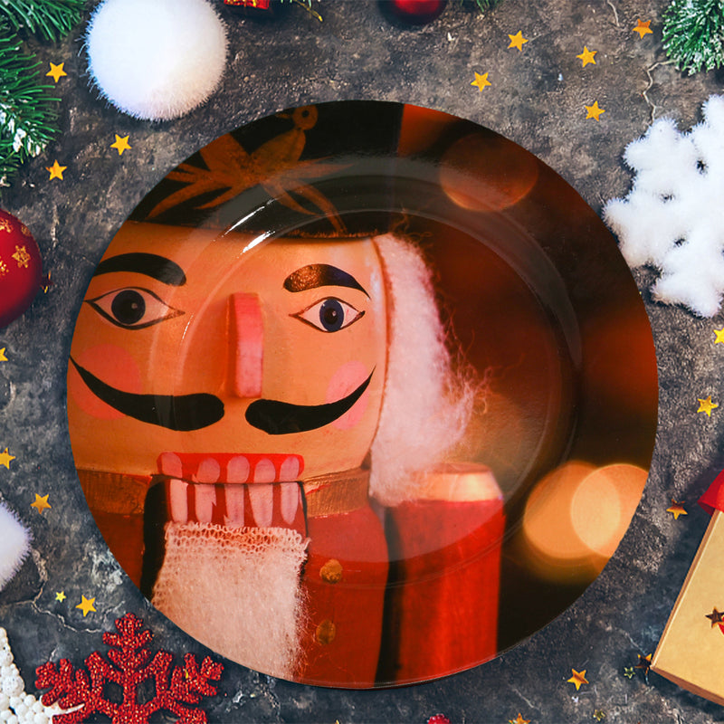 XMAS Printed Deco Plate - Nutcraker