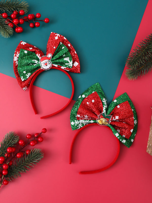Christmas headband ribbon