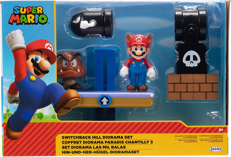 Super Mario Switchback Hill Diorama Set - 5pcs