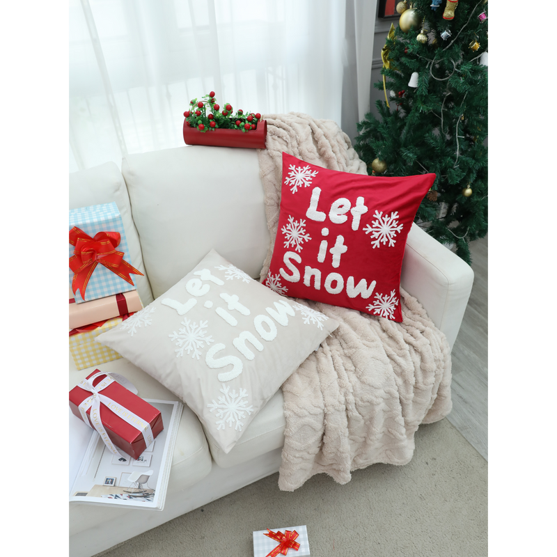 XMAS Cushion - Let It Snow