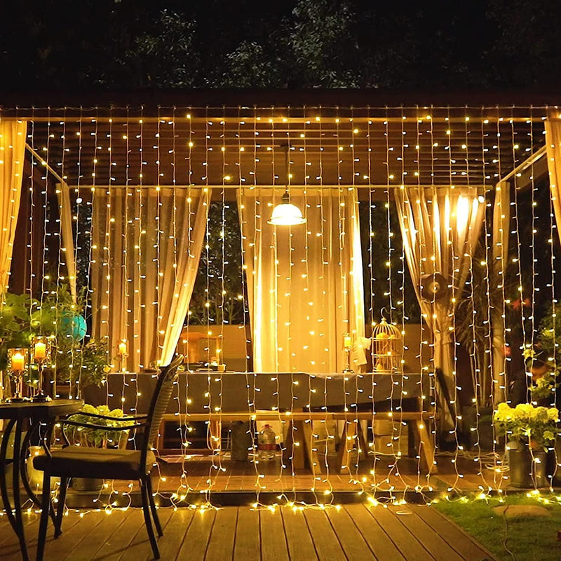 XMAS LED Fairy Curtain Lights - Warm White + Cool White (480pcs)