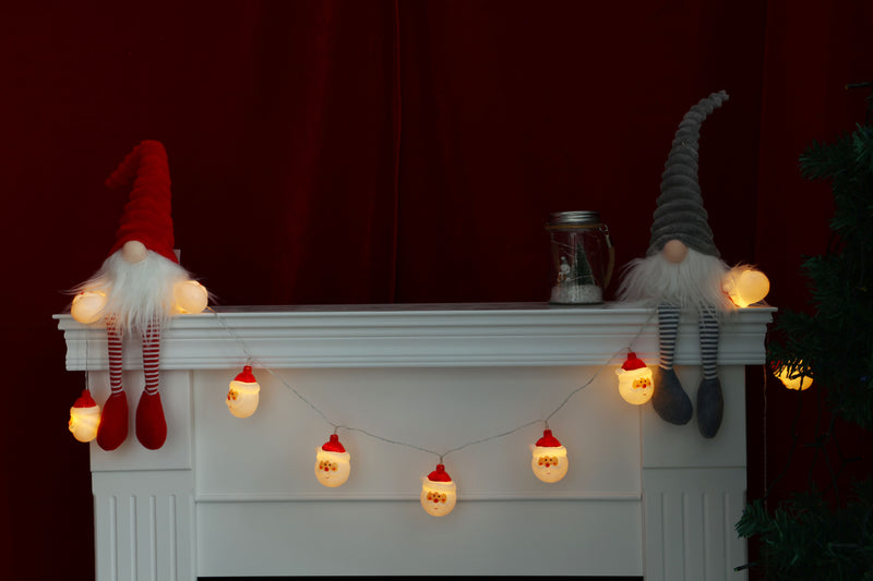 XMAS LED String Lights - Santa (10pcs)