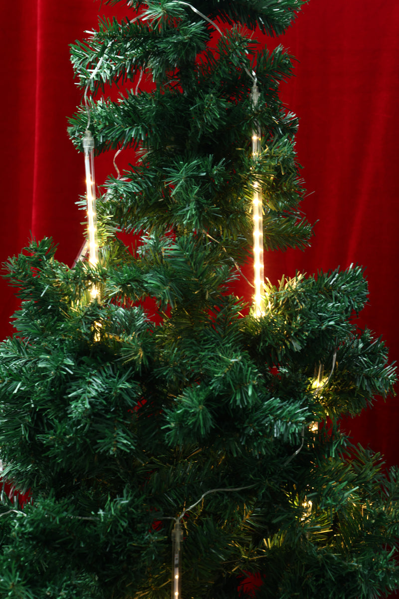 XMAS LED Icicle Lights - Warm White (8pk)