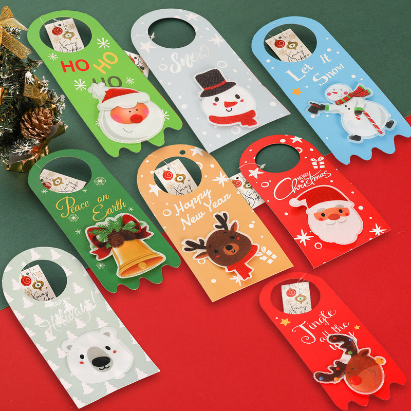 Xmas door hanger fiber optic