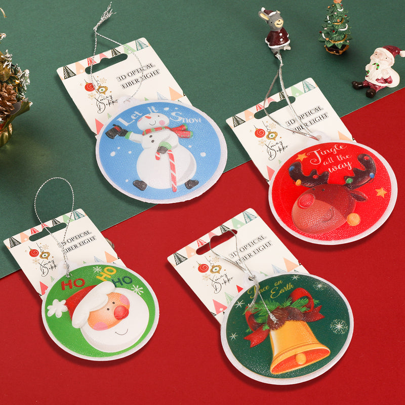 Xmas ornament optical fiber