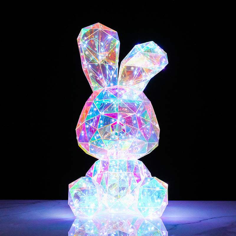 Conejo holográfico con luces LED