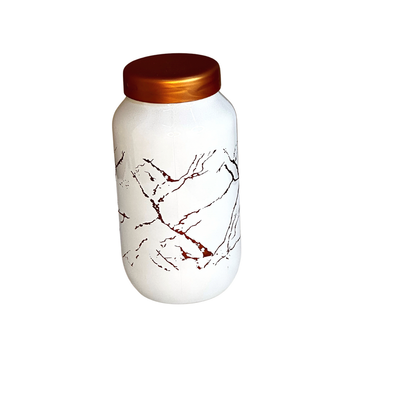 50 OZ MARBLE GLASS CANSITER