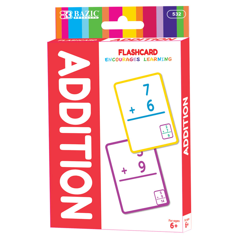 BAZIC Addition Flash Cards (36