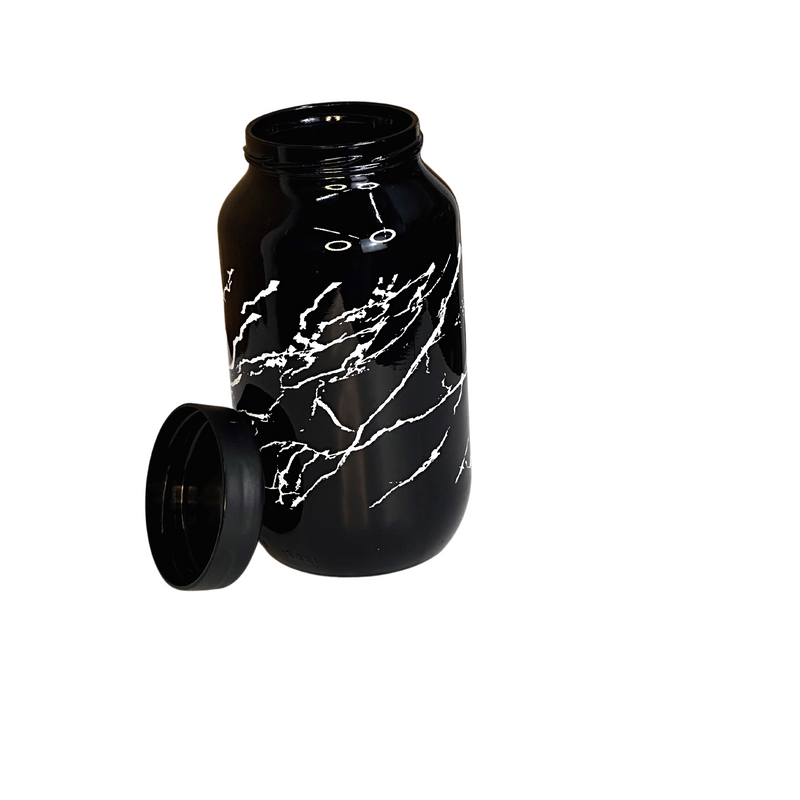 50 OZ MARBLE GLASS CANSITER