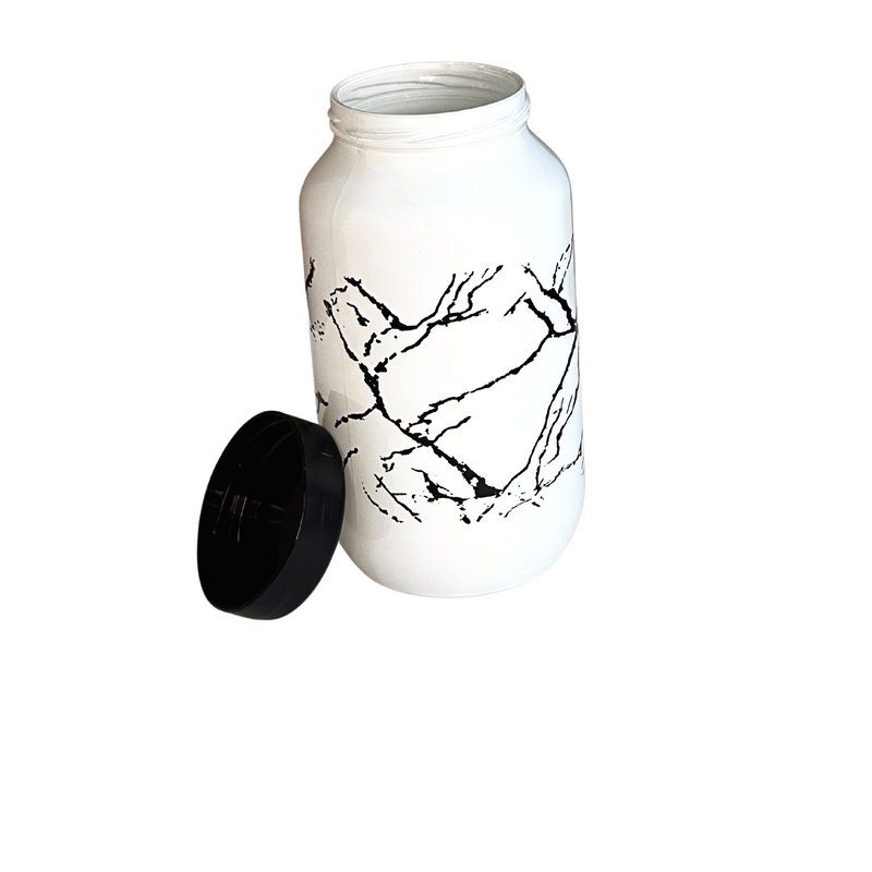 50 OZ MARBLE GLASS CANSITER