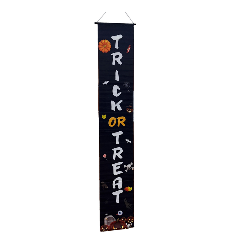 Halloween Door Banners (1 Pair) - Black