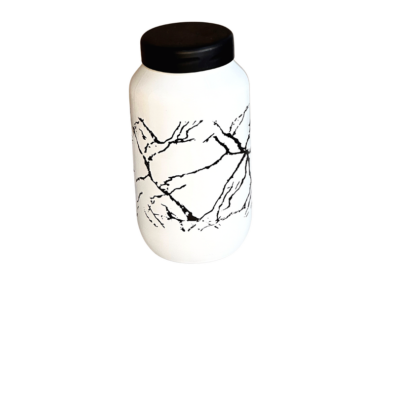 50 OZ MARBLE GLASS CANSITER