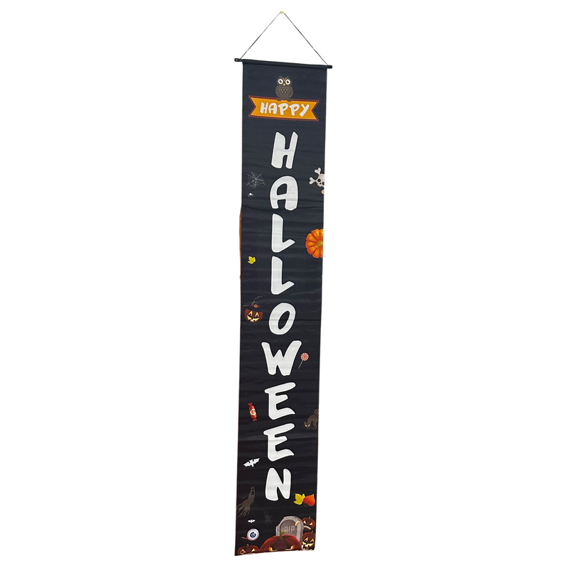 Halloween Door Banners (1 Pair) - Black