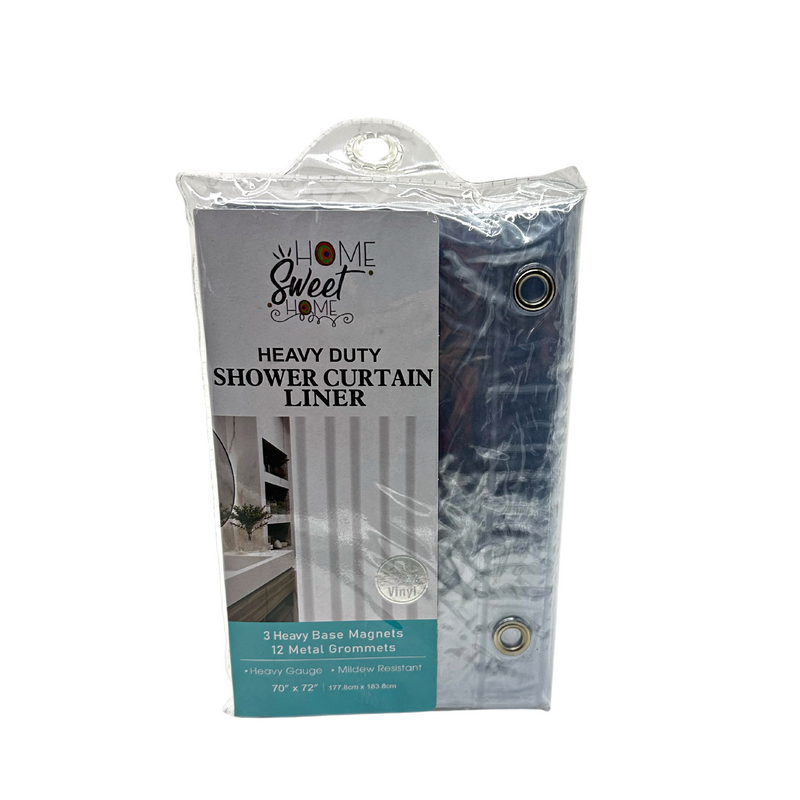 Heavy duty Shower Curtain Liner - Clear