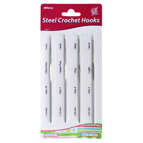 STEEL CROCHET HOOKS