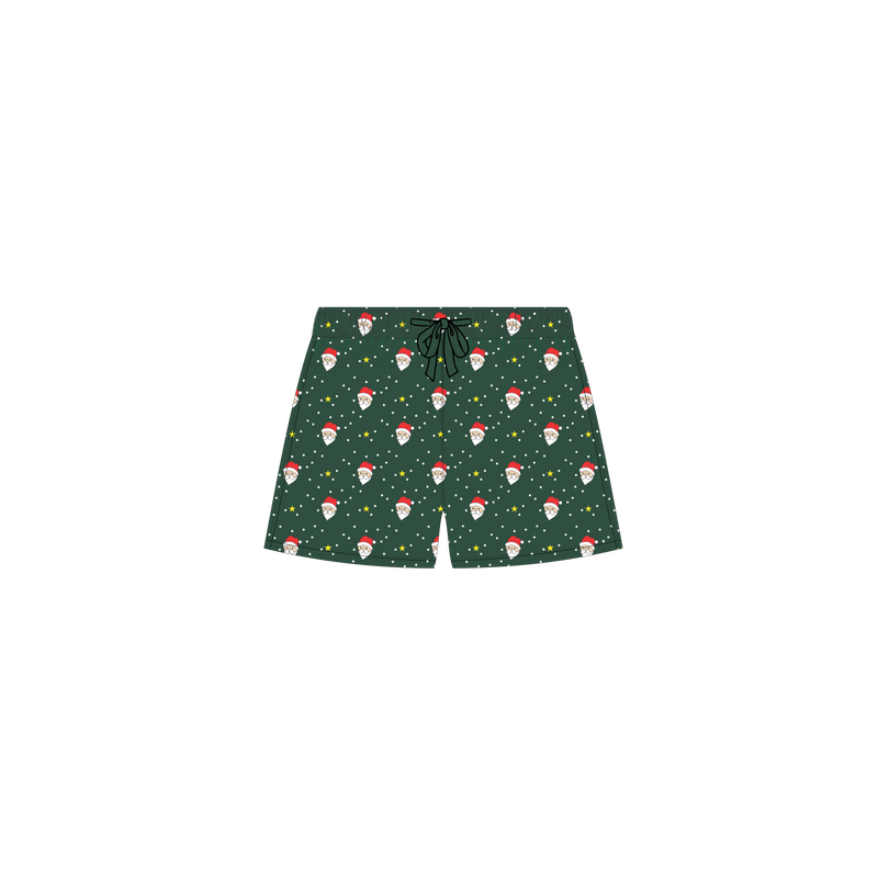 XMAS Mens Lounge Short Pants - Santa