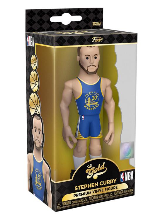 NBA: Warriors Gold Stephen Curry 5-Inch Premium Vinyl Figure