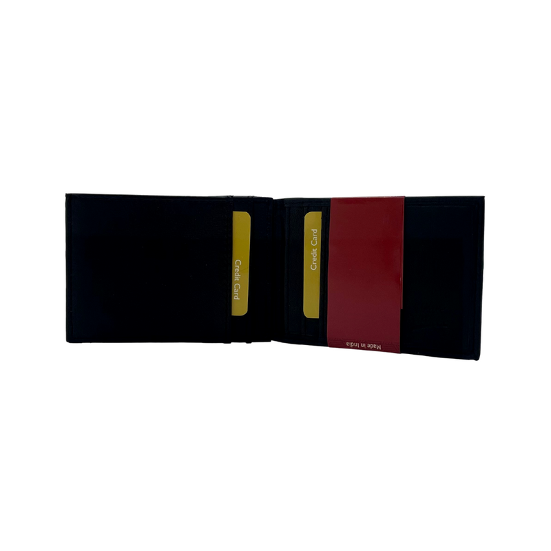 Mens Genuine Leather Billfold - 7 Pockets