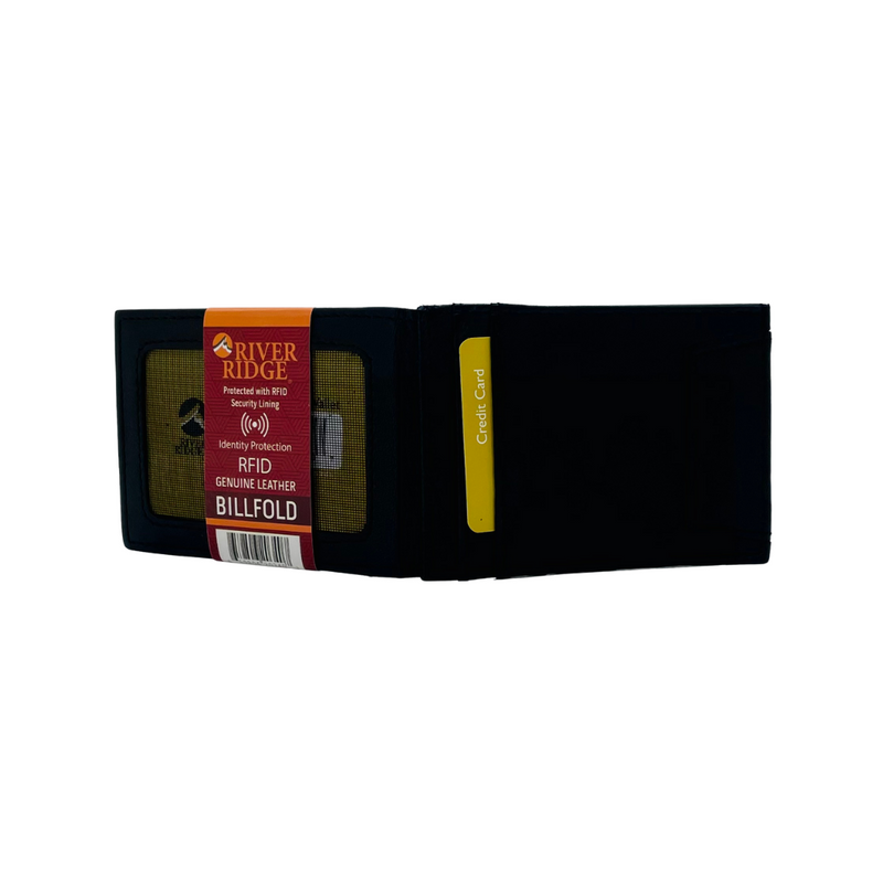 Mens Genuine Leather Billfold - 7 Pockets