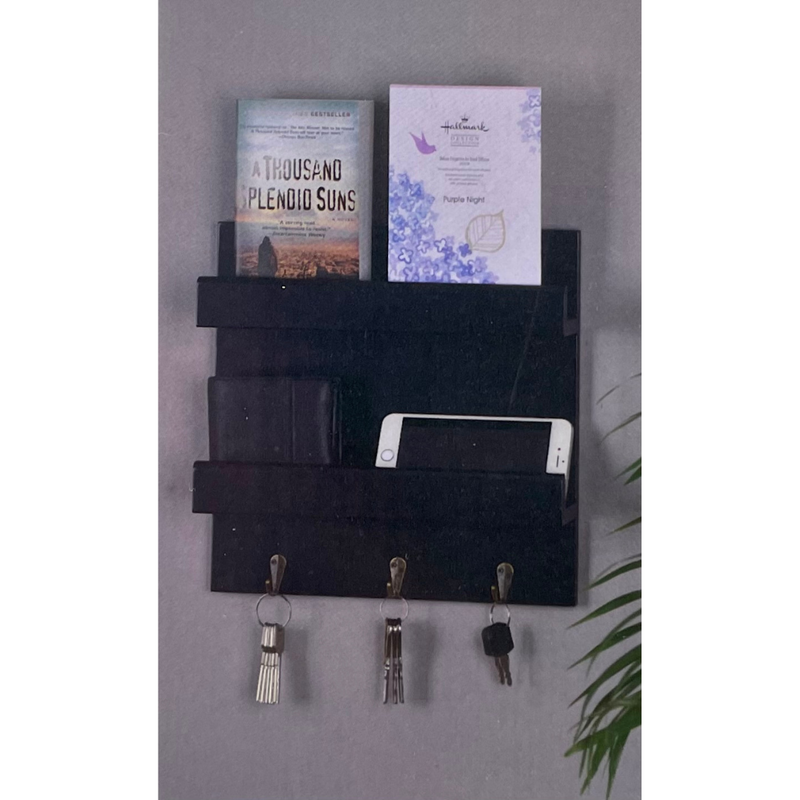 Wall Shelf With Key Ring Hook