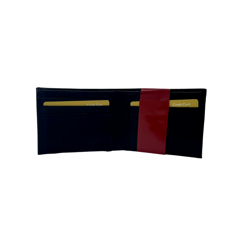 Mens Genuine Leather Billfold - 9 Pockets