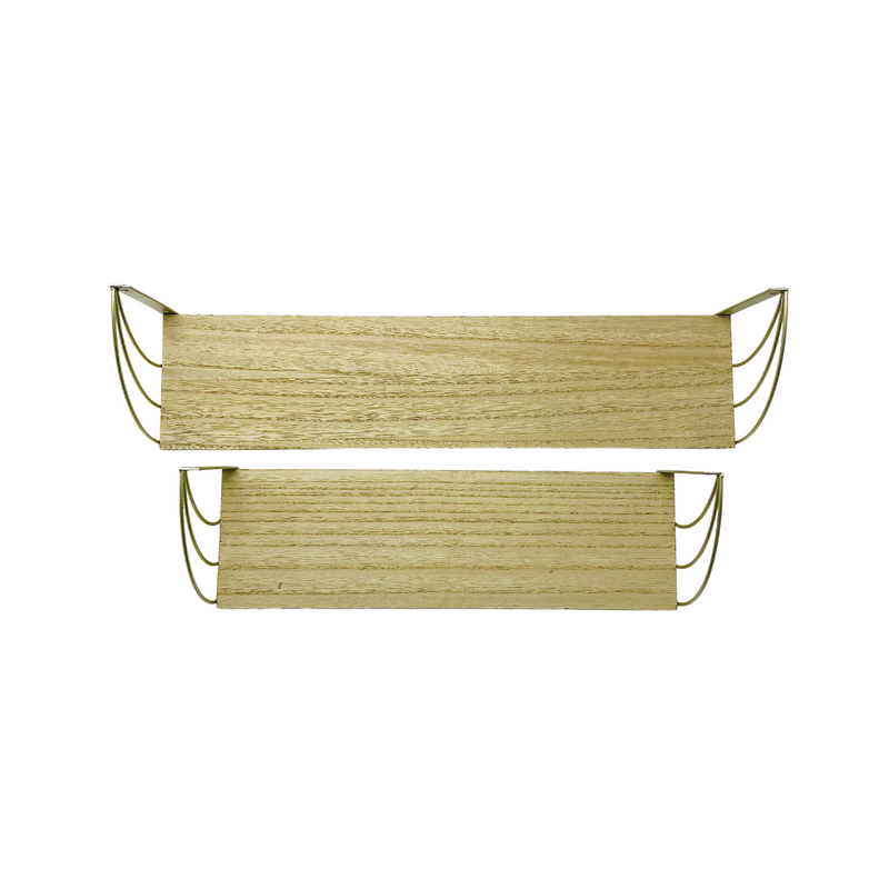 Wooden Shelf - 2PC