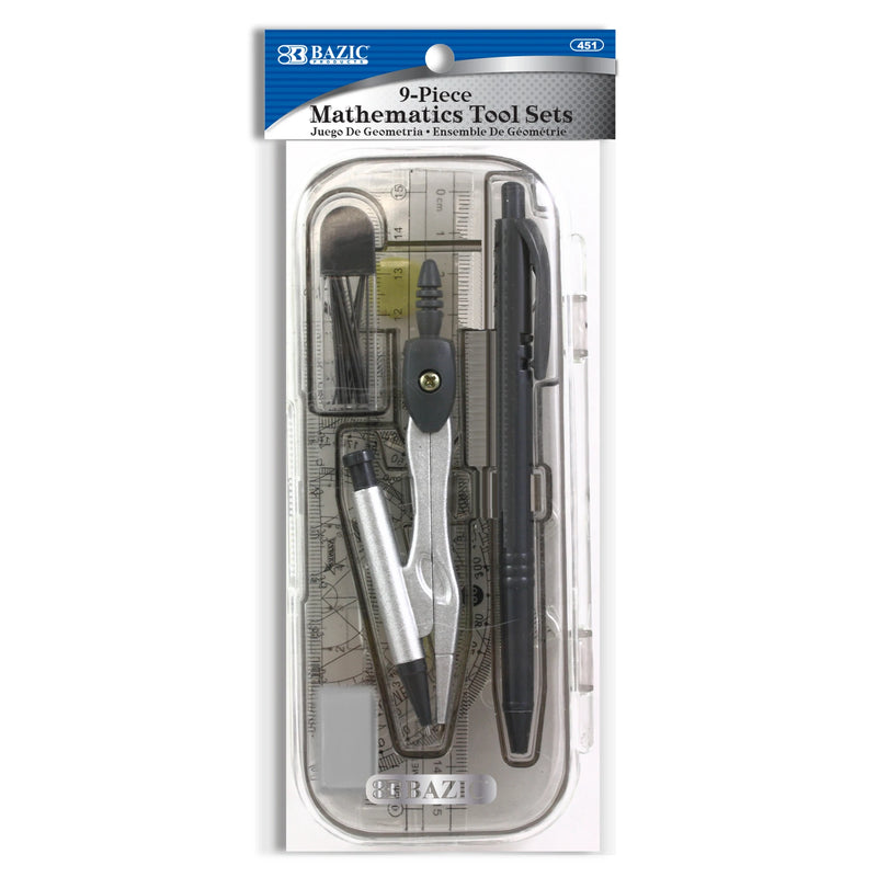 9 Pcs. Math Tool Sets