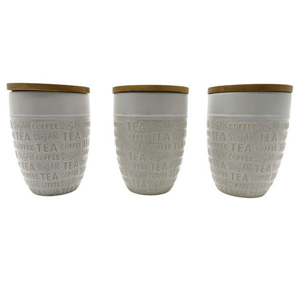 3pc. Ceramic Canister Set