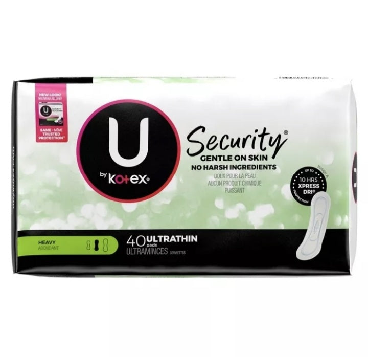 U By Kotex Ultrathin Pads 40pk