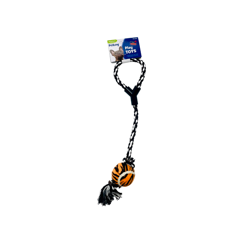 Pet Robe Bone W/ Rubber Tennis Ball