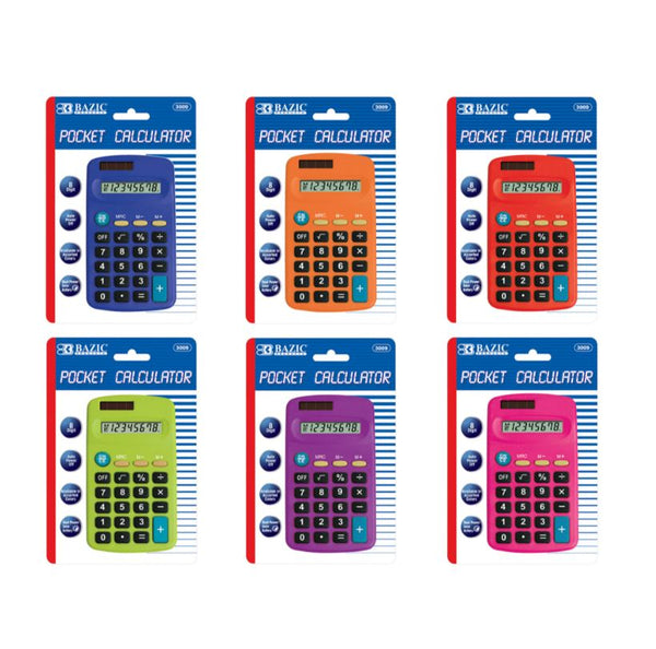 Pocket Size Calculator 8-Digit Dual Power