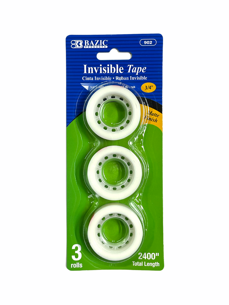 BAZIC 3Pk Invisible Tape
