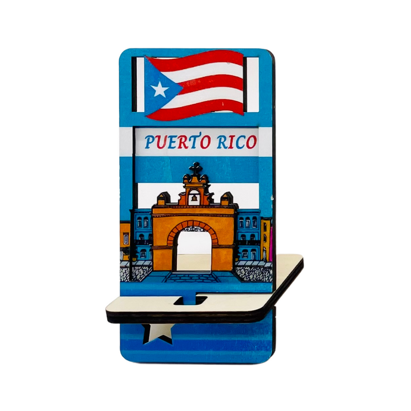 Puerto Rico Wooden Celular Stand